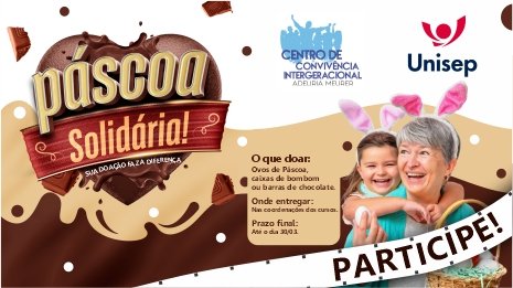 Unisep participa de campanha solidária de Páscoa